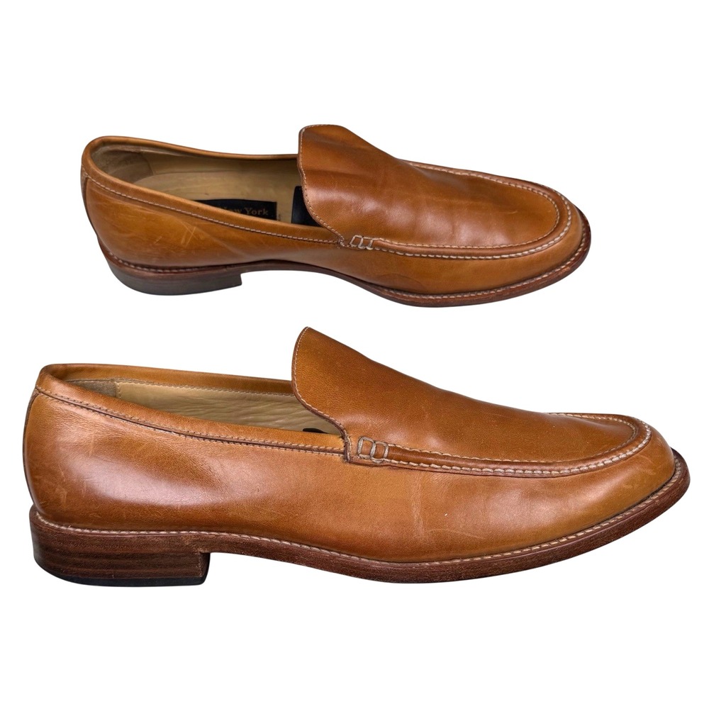 To Boot New York Adam Derrick Brown Leather Shoes Loafer Men's Sz 10.5